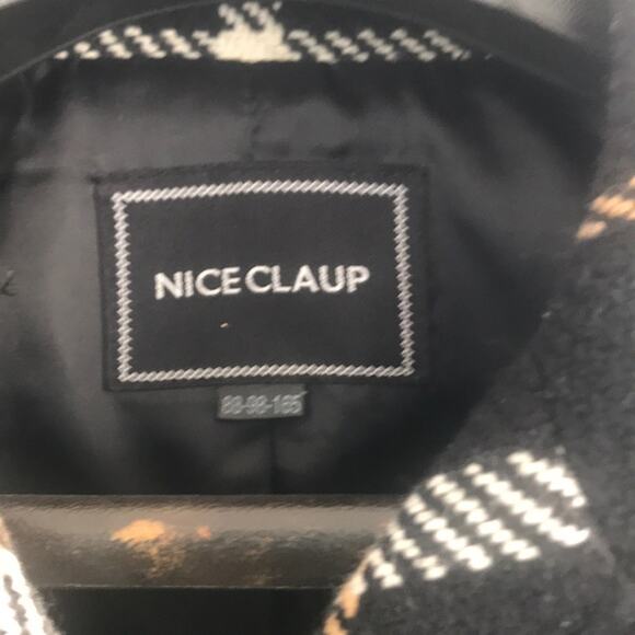 Nice Claup L blue plaid vintage coat - Picture 3 of 7